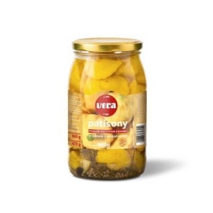 Pickled Pattypan 860 g / 470 g, VERA